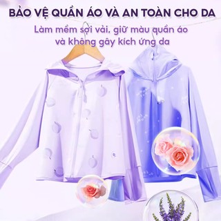 Viên Giặt Xả TopGia 3in1 Hương Hoa Hồng Và Lavender Dịu Nhẹ, Giặt Sạch Tiết Kiệm, Lưu Hương 72h