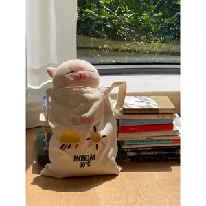Túi tote thêu Sunny - Ánh nắng lung linh túi vải canvas 2 dây đeo vai kích thước 35*40cm đựng đồ đi chơi du lịch tota04t