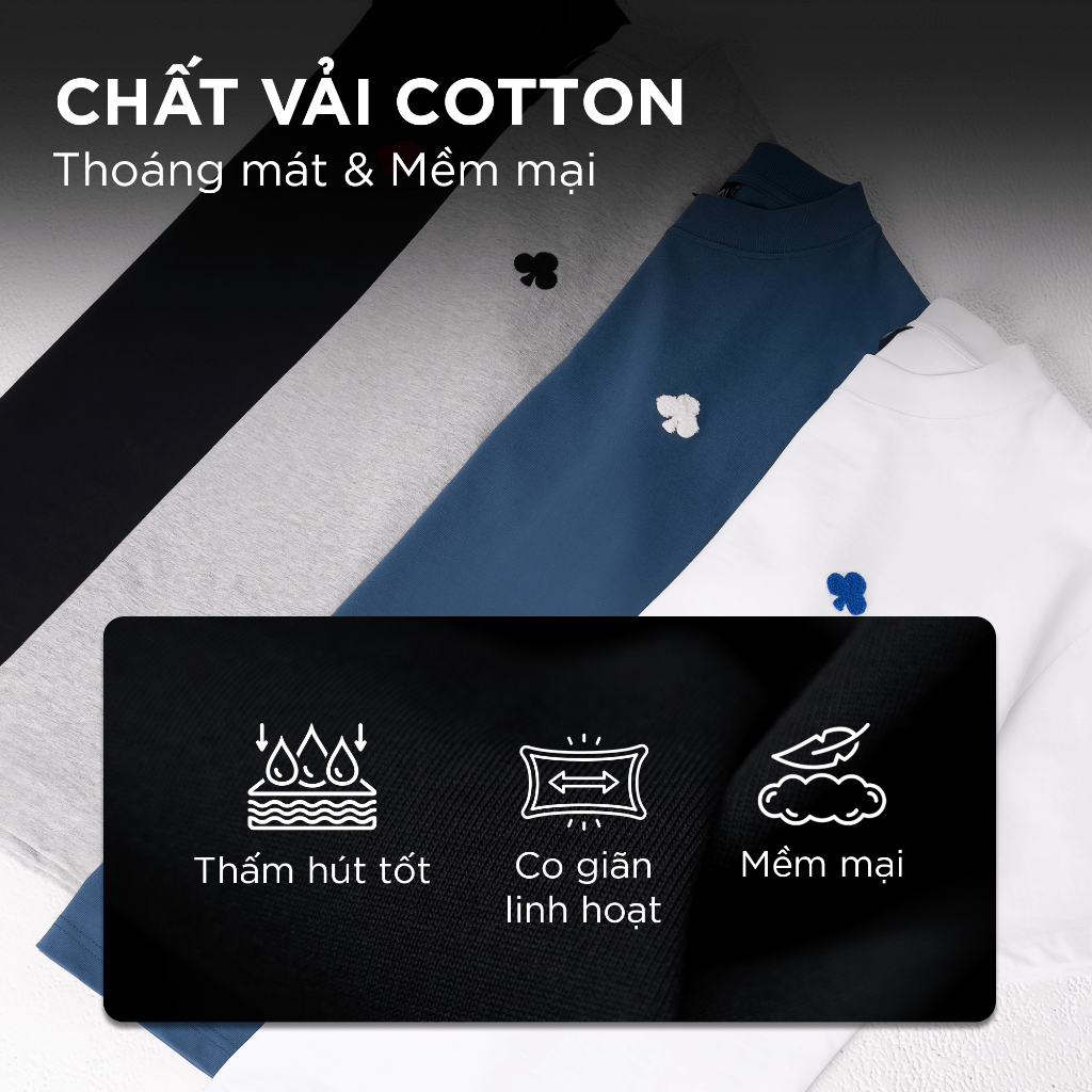 Ảnh Áo thun nam phom rộng PERIN thêu xù CAPMAN CLUB, áo phông local brand trẻ trung 2