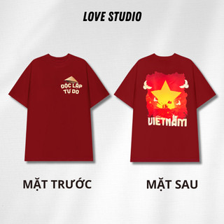 Áo Thun Local Brand In Độc Lập Tự Do Việt Nam Vải Cotton Cao Cấp Form Rộng [A439]
