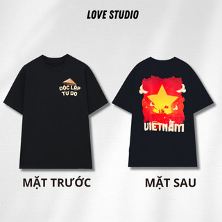 Áo Thun Local Brand In Độc Lập Tự Do Việt Nam Vải Cotton Cao Cấp Form Rộng [A439]