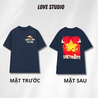 Áo Thun Local Brand In Độc Lập Tự Do Việt Nam Vải Cotton Cao Cấp Form Rộng [A439]