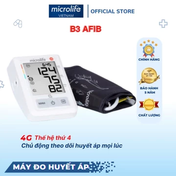 Máy Đo Huyết Áp MICROLIFE B3 AFIB Công Nghệ AFIBsens Cảnh Báo Rung Nhĩ Chính Hãng