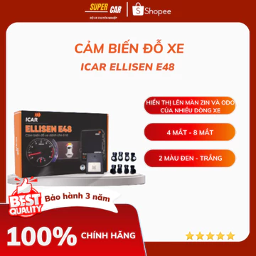 Cảm biến đỗ xe ICAR Ellisen E48 Cảm Biến Đỗ Xe 4 Mắt và 8 Mắt Hiển Thị Lên ODO Và Màn Zin Của Nhiều Dòng Xe