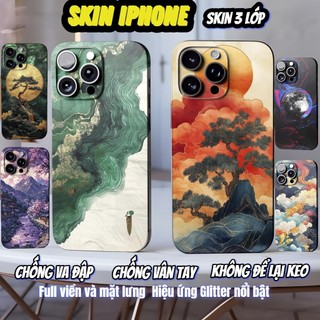 Miếng dán Skin Mặt lưng Sau full viền Phong Cảnh Dành Cho 16 pro max 15 pro max 14 pro max 13 pro max 12 pro max