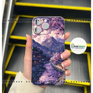 Miếng dán Skin Mặt lưng Sau full viền Phong Cảnh Dành Cho 16 pro max 15 pro max 14 pro max 13 pro max 12 pro max