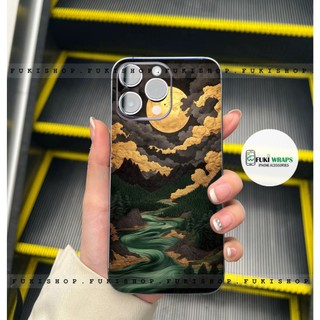 Miếng dán Skin Mặt lưng Sau full viền Phong Cảnh Dành Cho 16 pro max 15 pro max 14 pro max 13 pro max 12 pro max