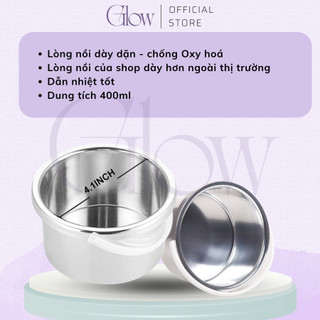Nồi Nấu Sáp Wax Lông ProWax 100 GLOW WAXING Cao Cấp Kèm Lòng Nhôm Nấu Sáp Nhanh CHE TÊN - 8582