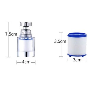 ĐẦU LỌC NỐI VÒI NƯỚC INOX CHỐNG GỈ - Vòi Nối Tăng Áp Xoay Linh Hoạt,Đầu Lọc Nối Vòi Nước Tăng Áp Xoay 360 Độ Tiện Lợi