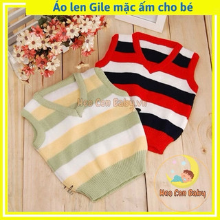 Áo len cho bé mặc ấm/ Áo gile em bé (6-22kg)