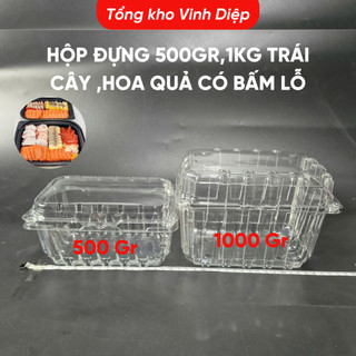 100 Hộp Nhựa Trong PET Đủ Size - Hộp Đựng Bánh/Hoa Quả/Sushi/Thực Phẩm, Dùng 1 Lần
