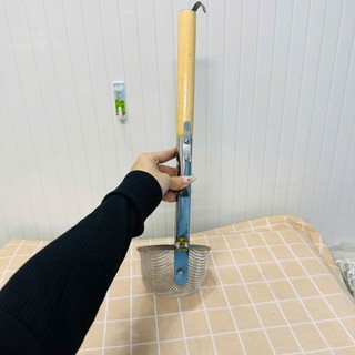 Vợt trụng hủ tiếu,bún,phở CÁN DÀI cán gỗ chống nóng cao cấp Vạn Lợi