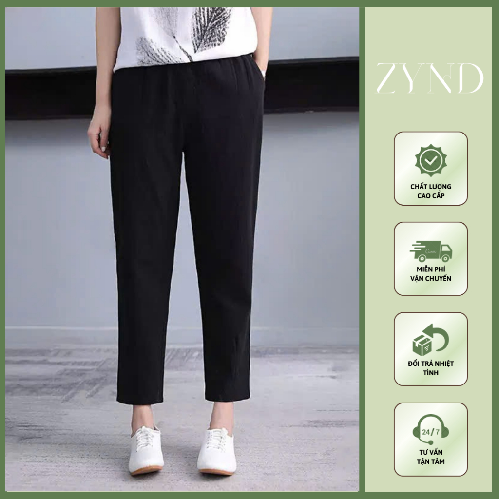 Quần đũi thái baggy ống lửng nữ mặc đẹp thoải mái thoáng mát cho các mẹ các cô - có Bigsize - AT-M039