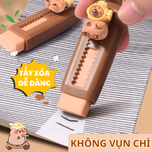 Combo Nắp Tẩy Bút Chì Phong Cách Hoạt Hình , Đồ Dùng Tẩy Chì Dễ Thương Tiện Lợi Cho Bé Khi Sử Dụng