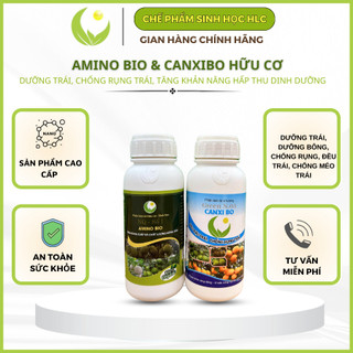 Combo amino bio và canxibo tăng sức sống hạt phấn dưỡng bông dưỡng trái chống rụng tốt