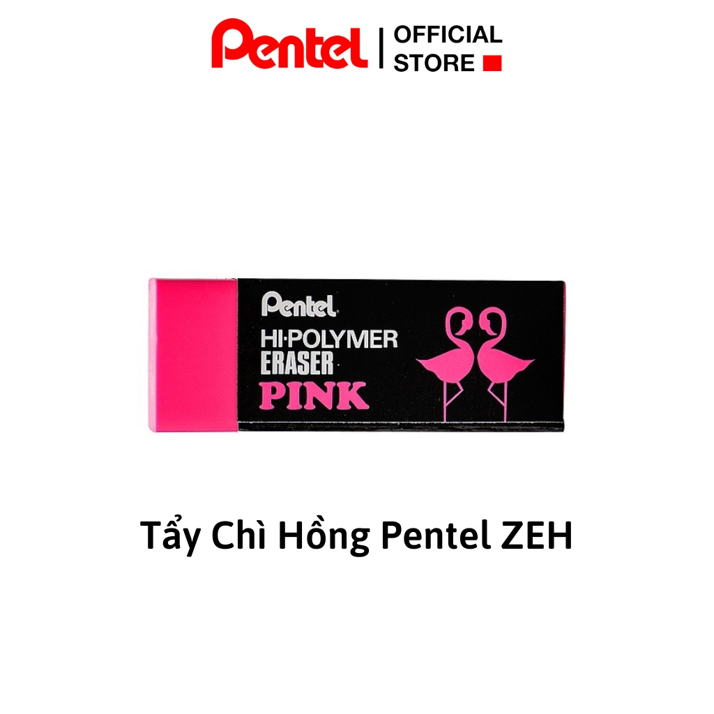 Ảnh Tẩy Chì Hồng Cao Cấp Tẩy Siêu Sạch Pentel ZEH Tẩy Sạch, Ít Bụi, Ít Độc Hại 1