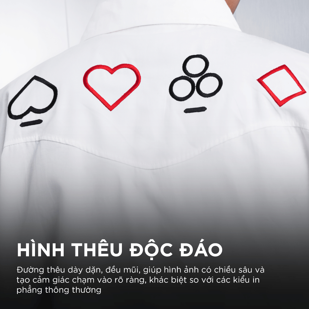 Ảnh Áo sơ mi nam tay ngắn GNAB phom rộng thêu chỉ đỏ CAPMAN CLUB, trẻ trung thoải mái năng động 3