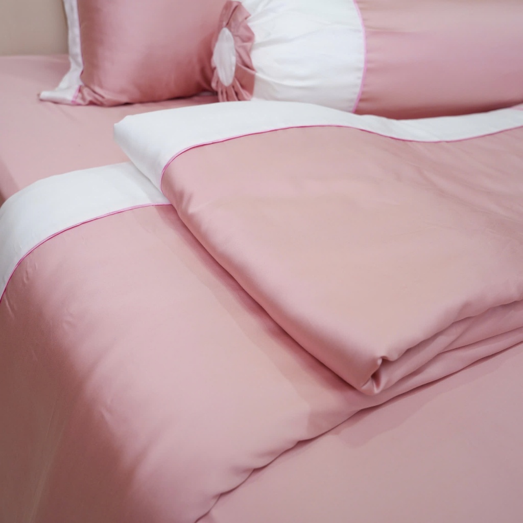 Bộ chăn ga gối lụa tencel màu trơn cao cấp Julia 820