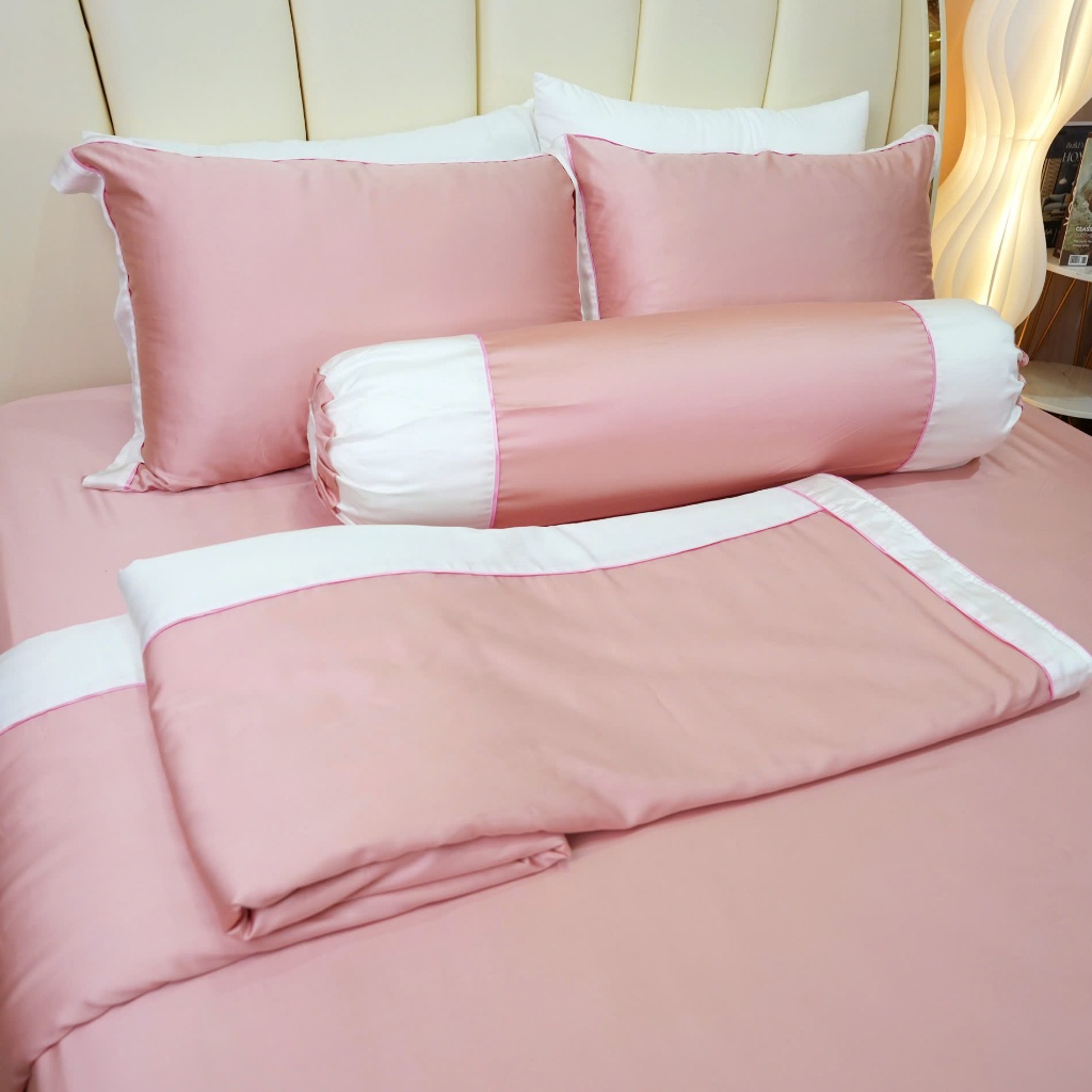 Bộ chăn ga gối lụa tencel màu trơn cao cấp Julia 820