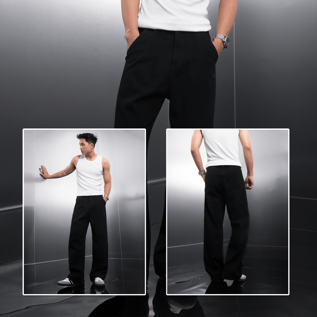 [BEST SELLER] Quần jeans dài nam REVAL ống rộng xếp ly CAPMAN CLUB, quần dài nam denim thoải mái dễ mặc hàng ngày | BigBuy360 - bigbuy360.vn