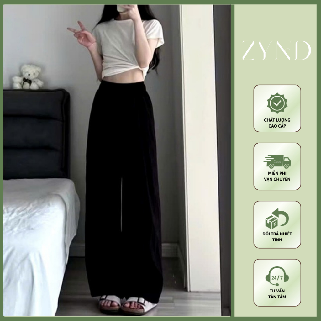 QUẦN ĐŨI ỐNG RỘNG ZYND - Quần đũi bản cao cấp form rộng siêu xinh mặc mát ở nhà, đi biển - AT-M038