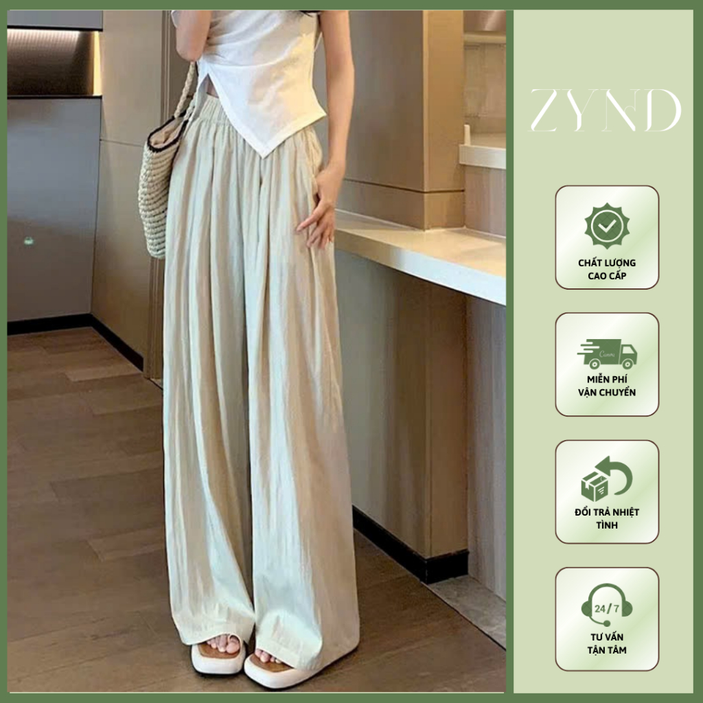 QUẦN ĐŨI ỐNG RỘNG ZYND - Quần đũi bản cao cấp form rộng siêu xinh mặc mát ở nhà, đi biển - AT-M038