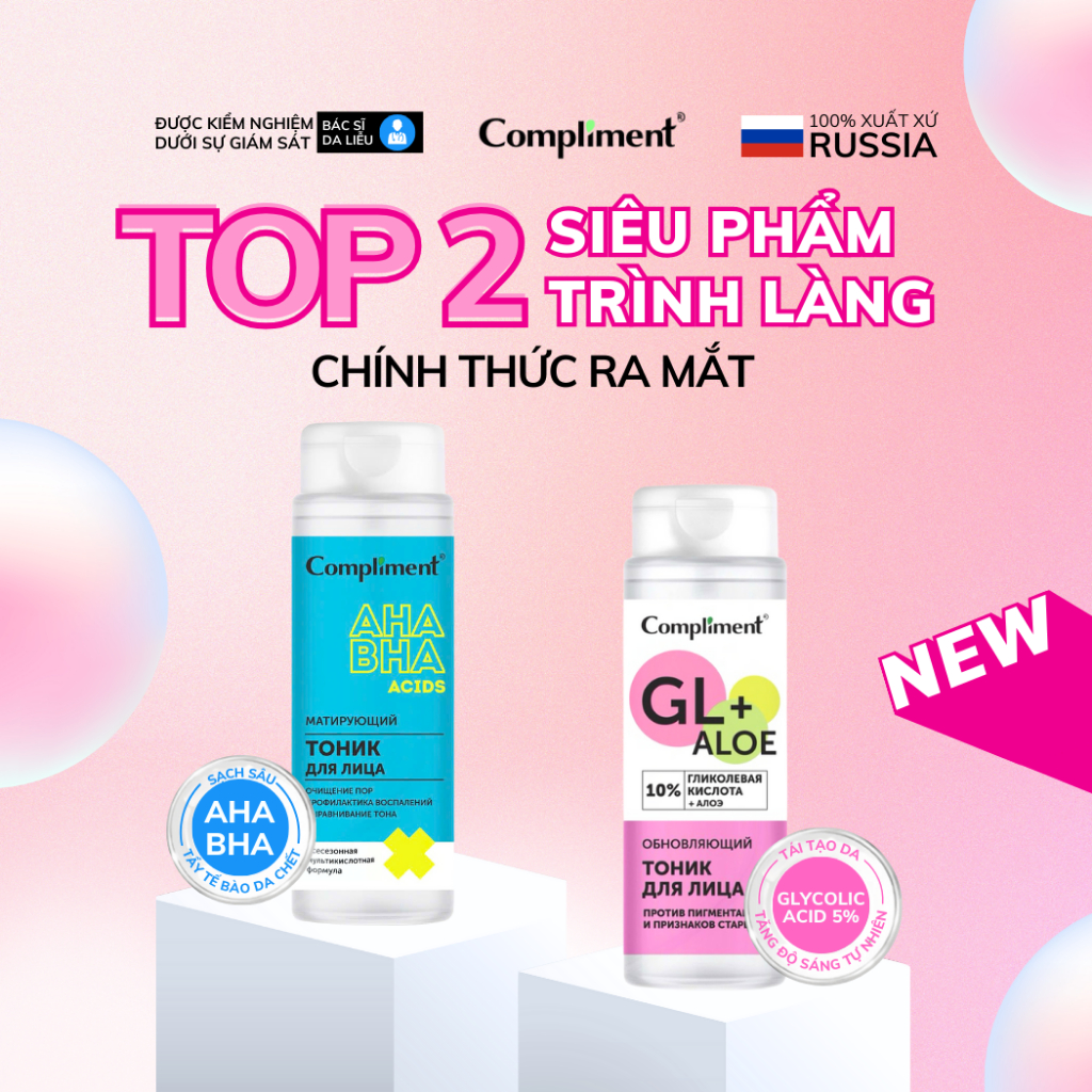 Ảnh Nước Hoa Hồng Compliment Cấp Ẩm Sáng Da, Toner Dịu Nhẹ Lành Tính 200ml 3