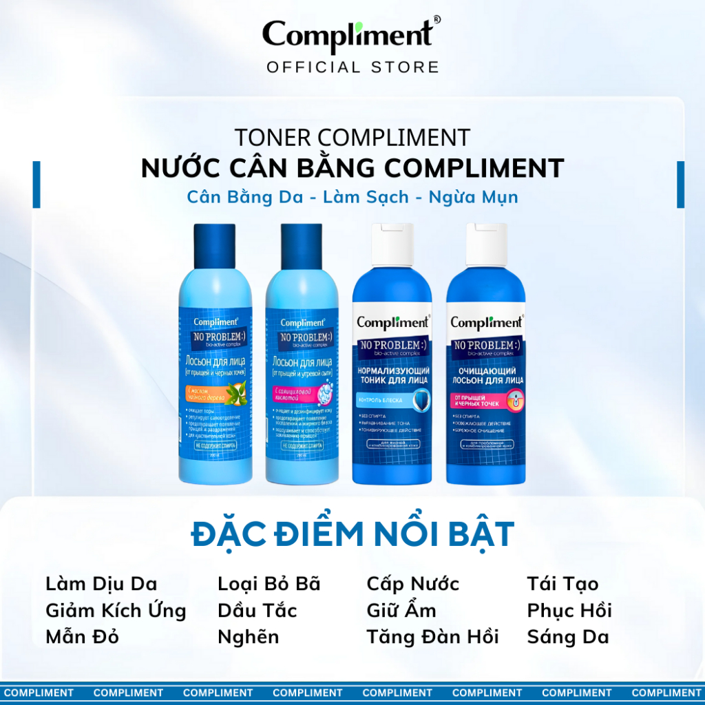 Ảnh Nước Hoa Hồng Compliment Cấp Ẩm Sáng Da, Toner Dịu Nhẹ Lành Tính 200ml 4