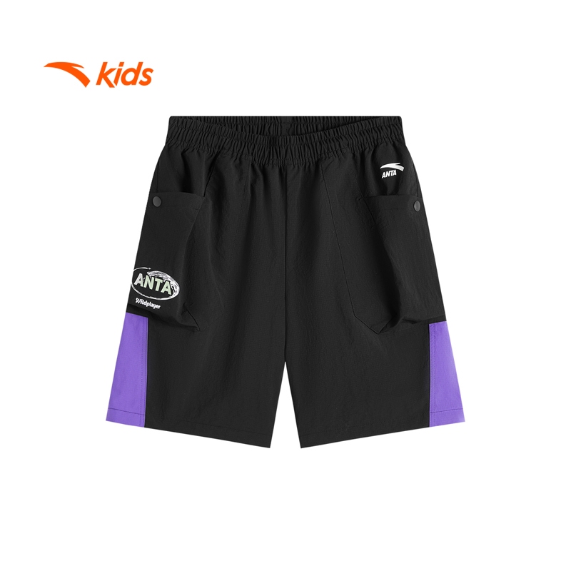 [VC 100K] Quần short lửng bé trai thời trang thể thao size 130-170 Anta Kids Wildplayer Thoáng Mát Nhanh Khô 3525B8503