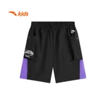 [VC 100K] Quần short lửng bé trai thời trang thể thao size 130-170 Anta Kids Wildplayer Thoáng Mát Nhanh Khô 3525B8503 — ảnh 3