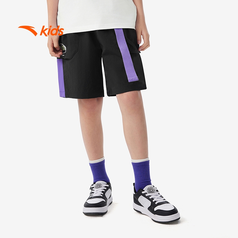 [VC 100K] Quần short lửng bé trai thời trang thể thao size 130-170 Anta Kids Wildplayer Thoáng Mát Nhanh Khô 3525B8503