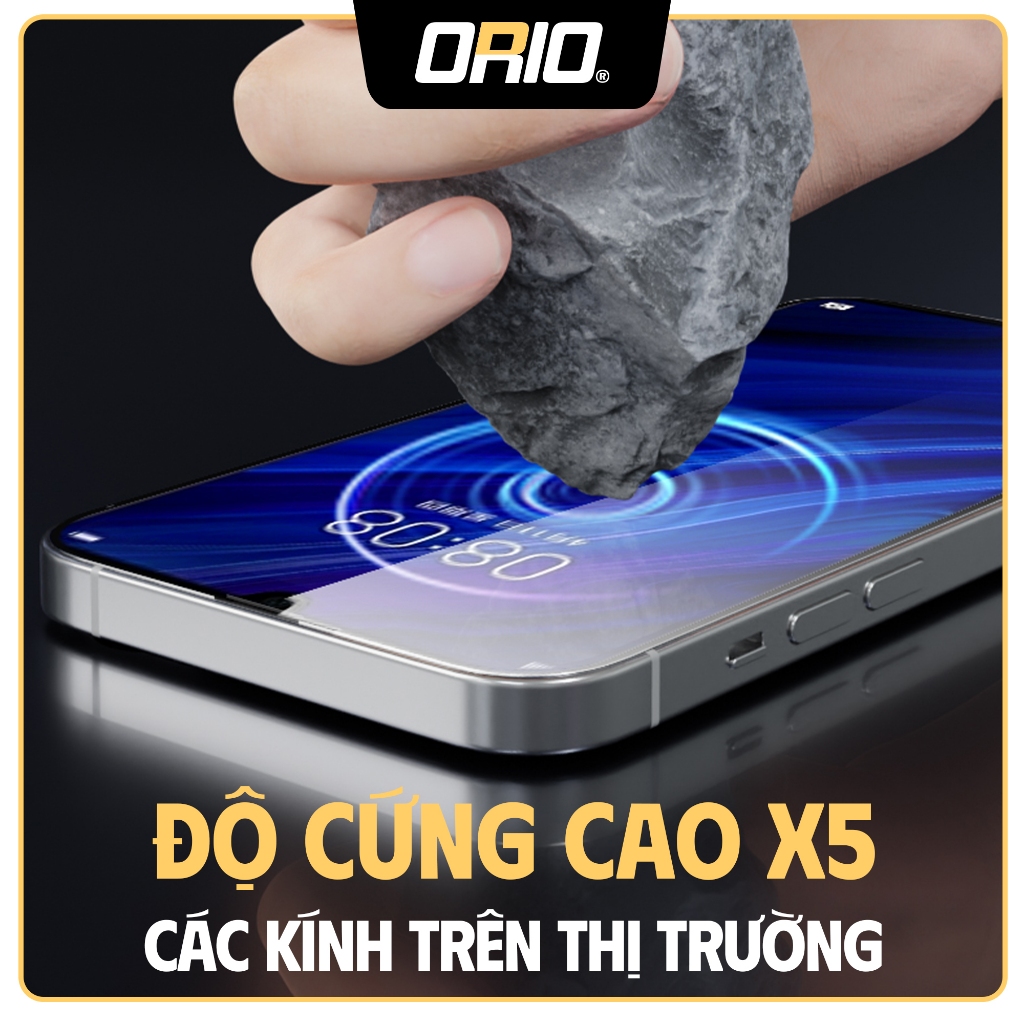 Kính Cường Lực iPhone Chống Nhìn Trộm + Hạn Chế Vân Tay ORIO WP79 ,Chống Va Đập Bảo Vệ Tối ưu