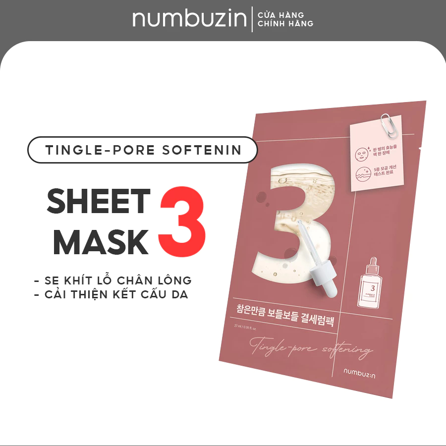 Ảnh Mặt nạ Numbuzin No.3 – Dưỡng Trắng & Làm Đều Màu Da 1
