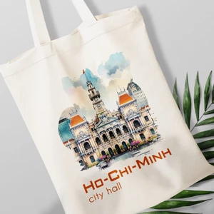 Túi Tote canvas bộ sưu tập CITY TPHCM túi vải đeo vai phong cách thời trang đựng đồ tota093