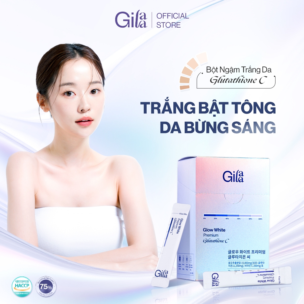 Ảnh Bột Ngậm Trắng Da Toàn Thân Glutathione C GILAA (3g x30 gói) 2