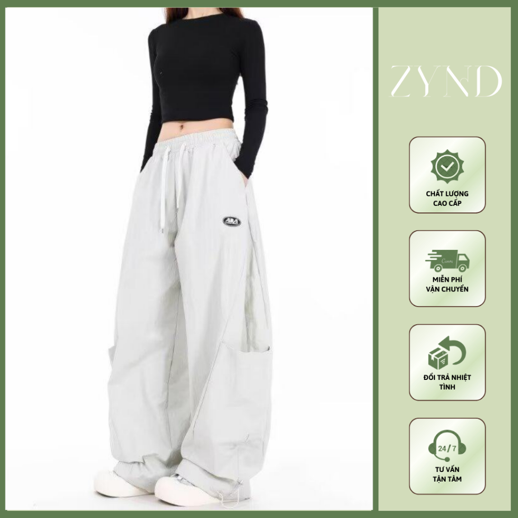 Quần ống rộng chất kaki harem, quần dáng thụng bản cao cấp thiết kế mới  AT-M106_ ZynD Clothing