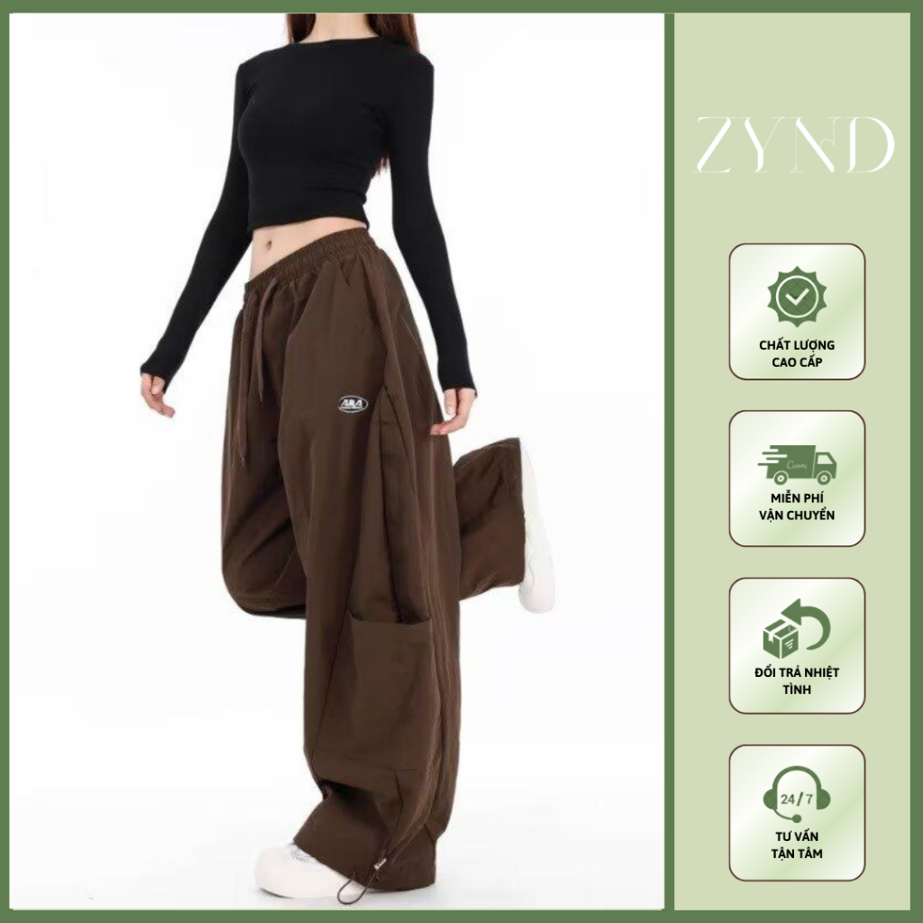 Quần ống rộng chất kaki harem, quần dáng thụng bản cao cấp thiết kế mới  AT-M106_ ZynD Clothing