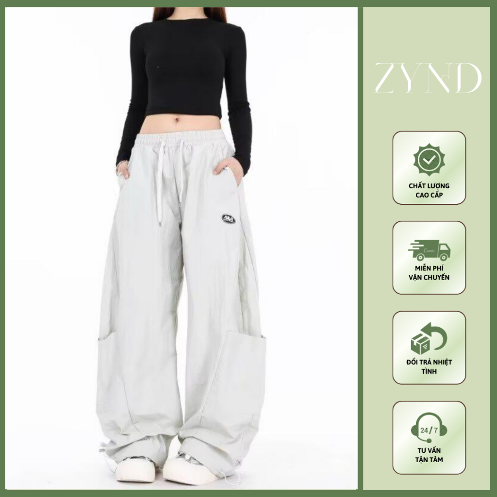 Quần ống rộng chất kaki harem, quần dáng thụng bản cao cấp thiết kế mới  AT-M106_ ZynD Clothing