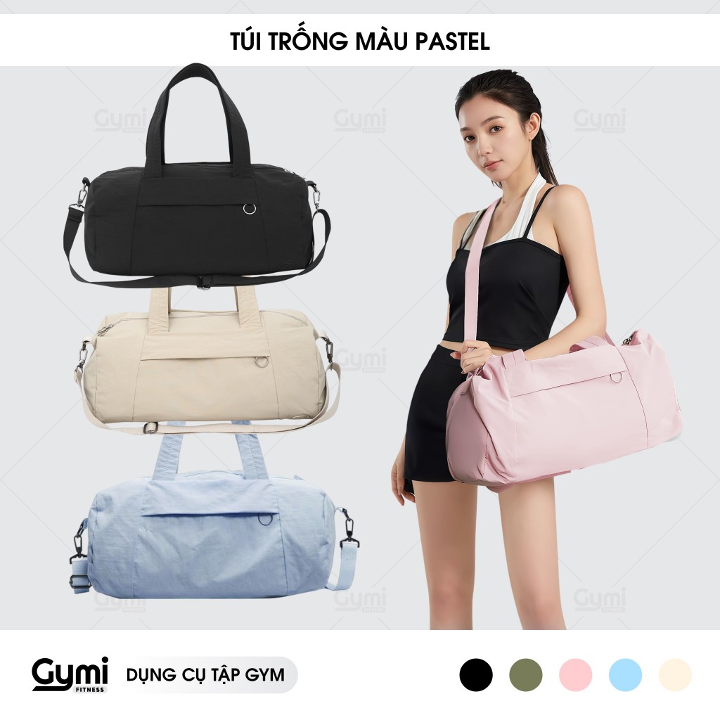 Túi Trống Thể Thao Màu Pastel - Đeo Chéo & Xách Tay, Phong Cách Hiện Đại - TuiTrongPastel