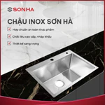 [Sơn Hà Chính Hãng] Chậu inox Sơn Hà Luxury Handmade 1 hộc - Inox 304 - Sang trọng - Đẳng cấp - Bảo hành 24 tháng — ảnh 5
