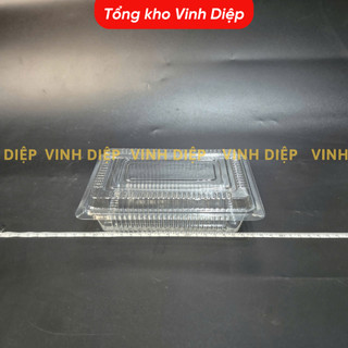 .Combo 100 hộp nhựa - H55 C55 dùng 1 lần đựng bánh su kem, gimbap, dâu tây, đồ ăn