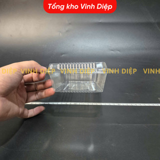 .Combo 100 hộp nhựa - H55 C55 dùng 1 lần đựng bánh su kem, gimbap, dâu tây, đồ ăn
