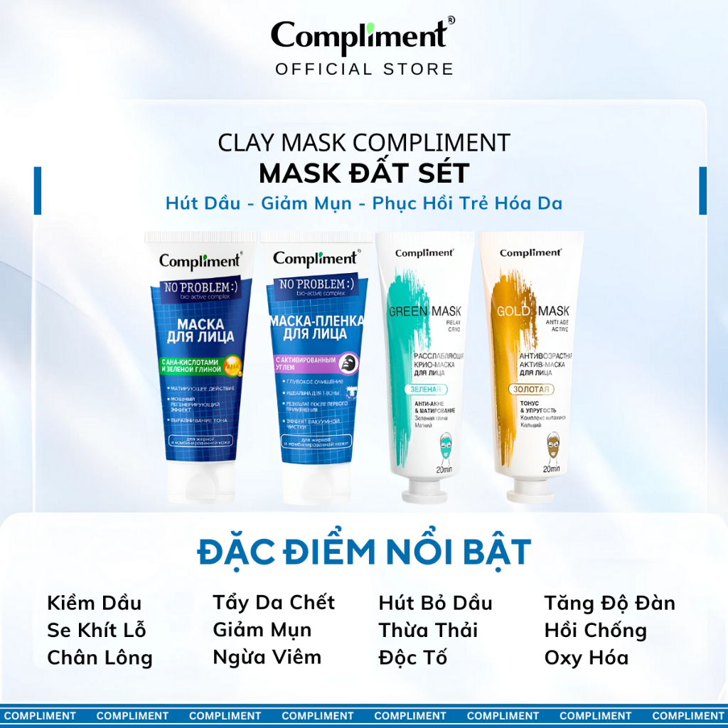 Ảnh Mặt Nạ Đất Sét Compliment 80ml 3