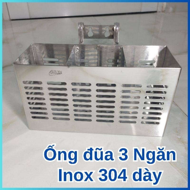Ống đựng đũa Inox 304 vuông 3 ngăn loại dày - Hàng Việt Nam | Shopee ...