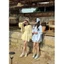 Set Áo Babydoll Kẻ Cúc Bọc Cổ Pha Ren Tay Dài 2 Màu Mix Chân Váy Trắng Phối Ren Boi Hoadanbistore