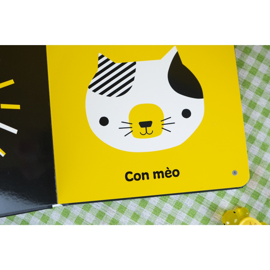 Ảnh Sách - Sách kích thích thị giác và xúc giác trọn bộ 4 tập cho bé 0-3 tuổi Đinh Tị Books 4