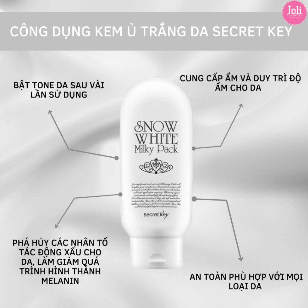Ảnh Kem ủ trắng da body Snow White cấp ẩm giúp da sáng mịn mờ thâm nâng tone 200g 2