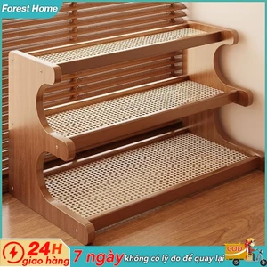 Giá để đồ để bàn bằng gỗ nhiều tầng giá để đồ để bàn phòng ngủ phòng khách ban công giá để đồ để đồ