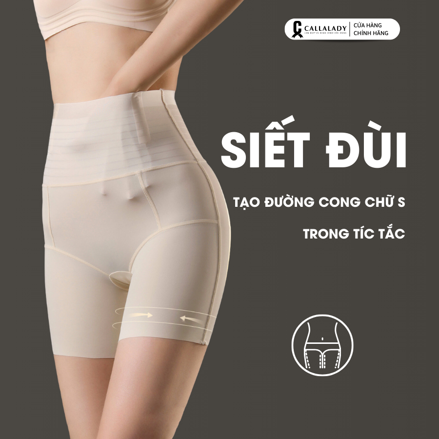 Quần gen nịt bụng định hình eo Callalady thon gọn mẹ bầu sau sinh chất liệu đúc su nâng mông siết eo dáng đùi 14