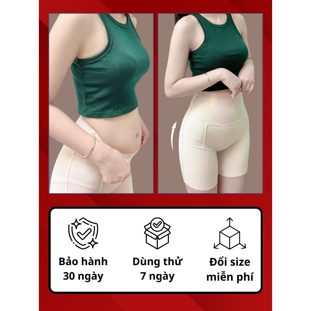 Quần gen nịt bụng định hình eo Callalady thon gọn mẹ bầu sau sinh chất liệu đúc su nâng mông siết eo dáng đùi 14